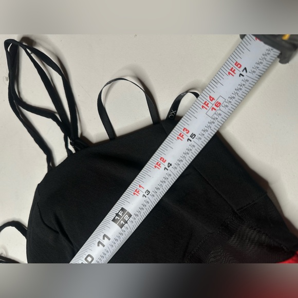 XOXO Colorblock Dress Orange Pink Sheer Panels Stretch Size M - Picture 12 of 15